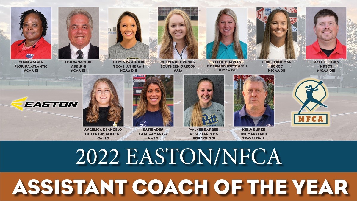 Aden Named 2022 Easton/NFCA Assistant Coach of the Year
